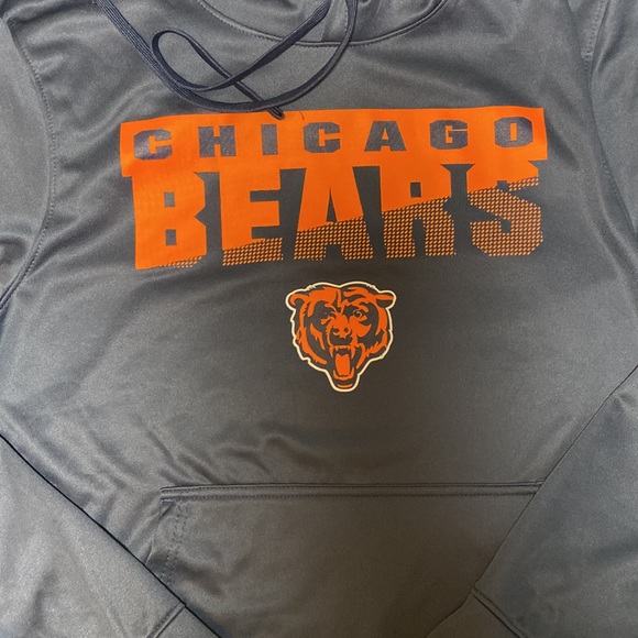 Chicago Bears Navy Combine Authentic New Era Orange Sweatshirt Hoodie Pullover - Picture 2 of 10